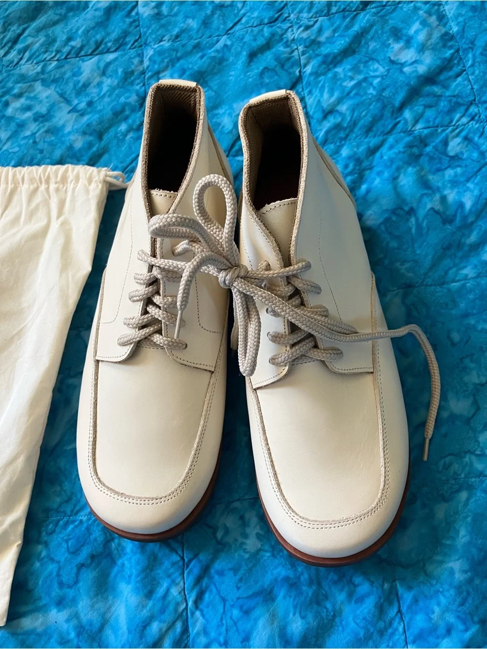 Adelisa & Co. Cream Antigua Lace-Up Kids Dress Shoes, eu 35